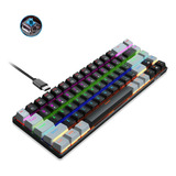 Teclado Mecánico Con Cable V800 68 Teclas Rgb