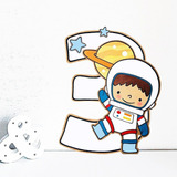 Vinil Decorativo Astronauta Infantil Juvenil Mod85