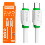 Cabo Tipo C Turbo Reforçado Hrebos Para Samsung S21 S22 S20+