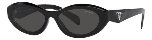 Prada Spr 26z 16k-08z Symbole Square Shape Black Silver