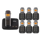 Telefone Sem Fio 2 Linhas Ts 5150 Com 6 Ramal Bina Intelbras