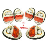 Par Calaveras Cristal Led Plasma Vw,( Vocho ) Varios Colores