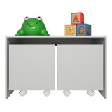 Mesa Organizadora Brinquedo Infantil 2 Baús Cinza 100% Mdf 