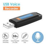 Mini Grabadora De Audio Digital Usb Tarjeta Micro Sd Tf, 32g