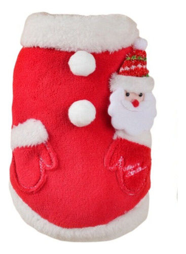 Ropa De Navidad Rojo Diseño Guantes Para Mascotas Talla M