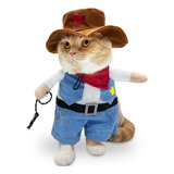 Ropa Para Mascota Policía Sheriff Disfraz Perro Gato Hallow