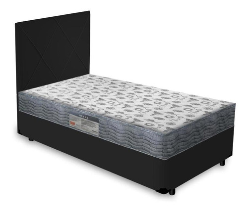 Cama Sommier Baú Solteiro Ortobom Cori Black