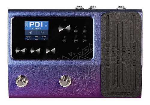 Pedal De Efecto Valeton Gp Multi-effects Processor Gp-100vt  Violeta