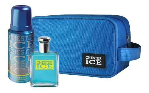 Chester Ice Neceser Perfume Hombre Edt 60ml + Deo 150ml