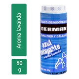 Derman Talco Desodorante Azul Relajante Frasco Con 80 G Arom