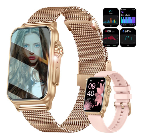 Reloj Inteligente Mujer Bt Llamada Smartwatch Moda 1.57''