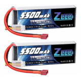 2 Baterias Lipo Zeee 11.1v 80c 5500mah 3s Con Deans T Conect