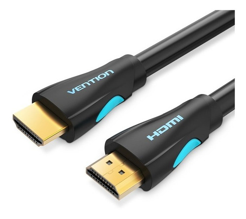 Cable Vention Hdmi 2.0 Certificado Ultra Hd 4k 60hz - 5 Metros - Blindado Reforzado - 100% Cobre - 18 Gbps Hdr Hdcp Arc - Pc Gamer - Aaobj