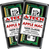 Memory Ram A-tech, 16gb (2x8gb), Ddr3, 1600mhz, P/ Macbook