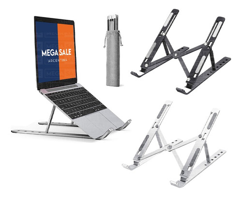 Soporte Universal Notebook Metal Aluminio Regulable Portatil