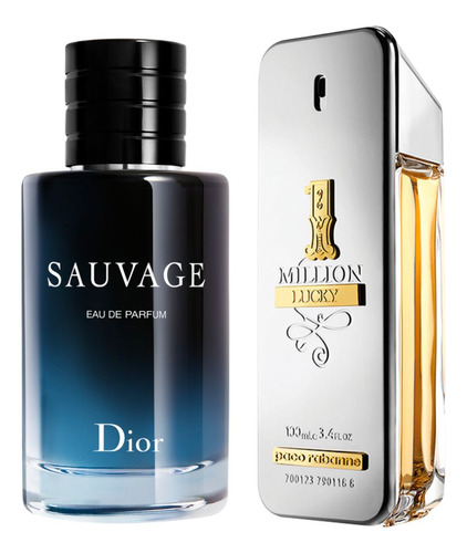 Promo 111 (one Million Lucky 100ml + Sauvage 100ml) Kit Perf