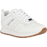 Tenis Mujer Calvin Klein Carlla Sneakers Casuales Moda Blanc