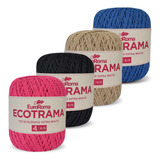 Kit 4 Ecotrama Euroroma Barbante Nº4 340m 200g Escolha Cores