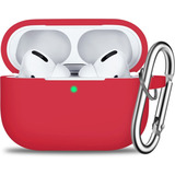 Funda Para AirPods Pro De Silicona C/llavero (usa) - Rojo