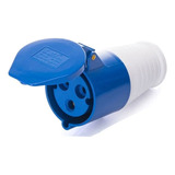 Enchufe Socket Industrial Aerea Azul  2p+t 32a 220v
