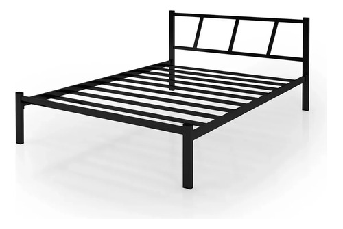 Cama Casal Quarto Bruna 100% Aço Estilo Industrial Ferro Top