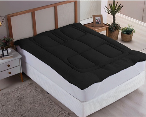 Pillow Top Cama Solteiro Toque Macio 400 Fios Várias Cores