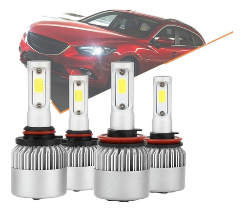 Kit Faros Led Para Mazda 8000lm 78w Para Luz Alta Y Baja