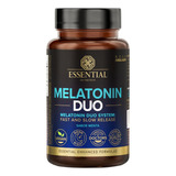 Suplemento Em Cápsula Essential Nutrition  Melatonin Duo Melatonina Melatonin Duo Sabor  Menta Em Pote De 24g 120 Un