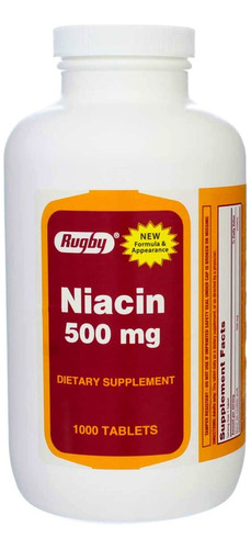 Suplemento Niacina 500 Mg 1000 Pestañas - L a $405