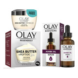 Kit Olay Crema Manteca De Karité + Suero De Aceite De Jojoba