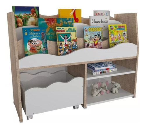 Expositor De Livros Mdf, (livros Brinquedos).