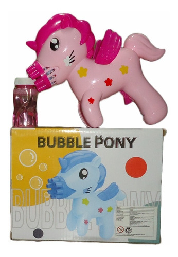 Juguete Burbujas Automatico Burbujero Pony Pilas Incluidas