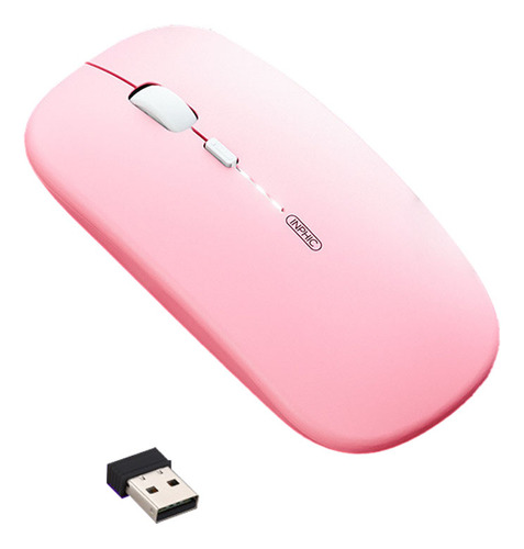 Mouse Com Display De Energia Silencioso Sem Fio Recarregável