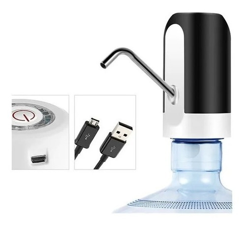 Bomba Automática P/ Bidon De Agua Dispenser  Recargable Usb