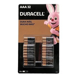 Pila Aaa Duracell Alcalina Pack De 32 Pzs Pila Triple A Em