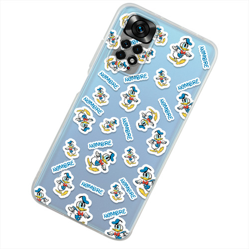 Funda Para Xiaomi Pato Donald Personalizada Tu Nombre