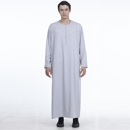 Una Ropa Musulmana Para Hombre Saudi Arab Manga Larga Thobe