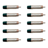 Kit Plug Rca Macho Nickel Plt Wc 1212 Ml Bkni 10un Wireconex