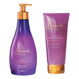 Set Avon Encanto Linda Inspiradora Crema + Exfoliante Cuerpo