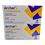 28 Tabletas Archer Telmisartán/hidroclorotiazida 80mg/12.5mg