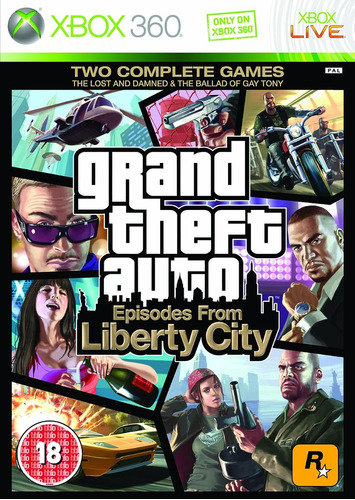 Gta Grand Theft Auto Episodes Liberty Xbox 360 Midia Fisica