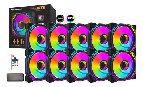 Cooler Aigo Infinity 24 Pro Argb + Pwm 10 Fans +controladora