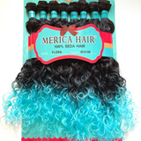 Cabelo 100%orgânico Cacheado Flora- Merica Hair 1pct 300grs 