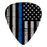 Thin Blue Line Flag Police - Púas De Guitarra Clásica, Lí