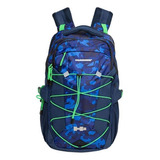 Mochila Azul Marino De Aventura Maleta Backpack Hummer Hm02