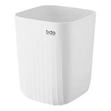 Cesto Tacho Basura Plástico Resistente 28 Cm Blanco Residuos