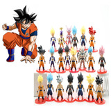 21 Piezas Dragon Ball Doll Japón Anime Decoración Juguete