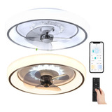 Ventilador De Techo Luz Dimmable Con Control Remoto Y App