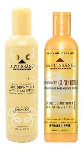 La Puissance Kit Shampoo + Acondicionador Cabello Con Rulos