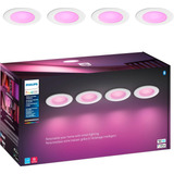 Philips Hue 4x Color Spot Embutir Teto Bluetooth 5/6 Pol